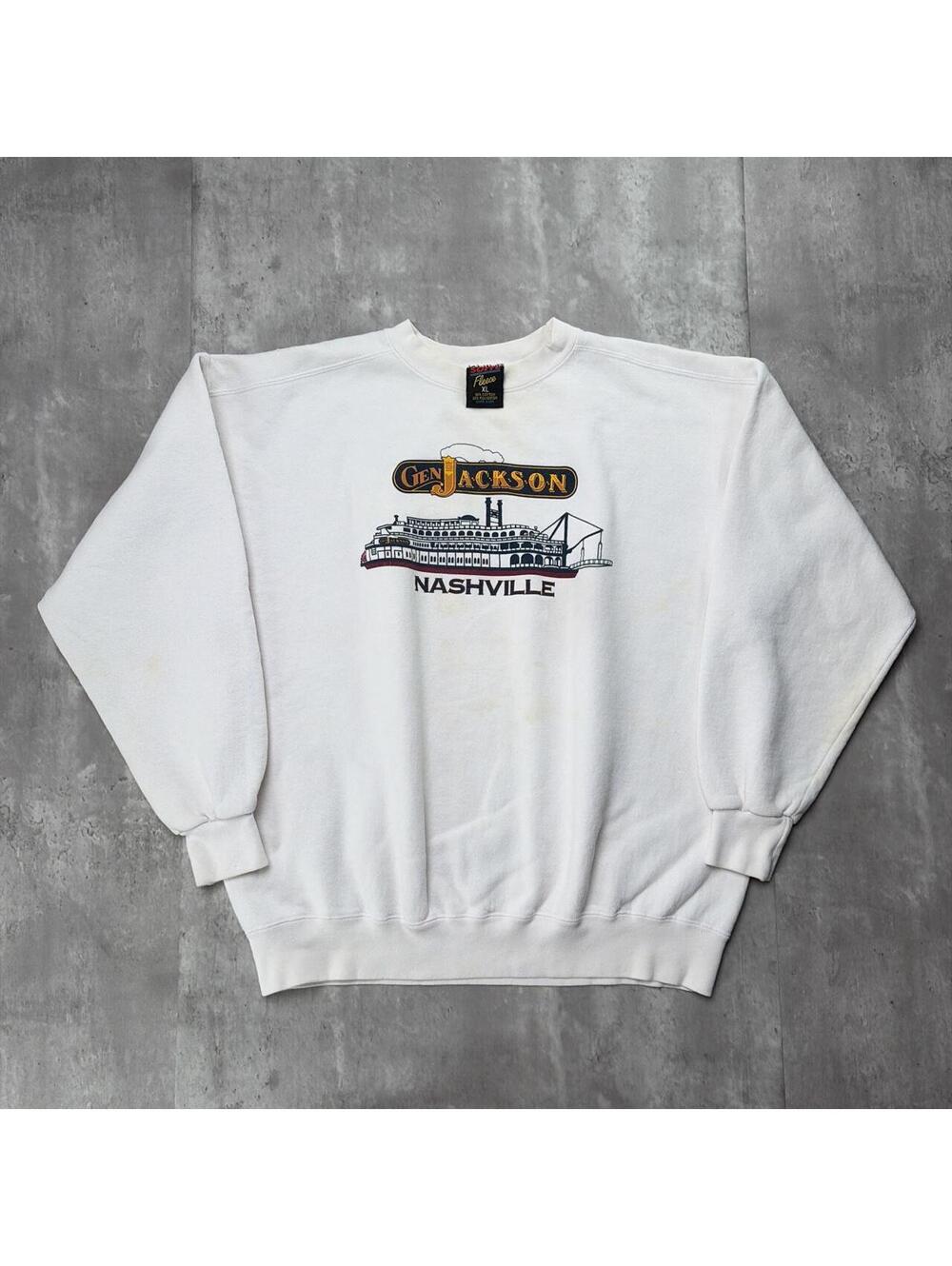 Vintage 90’s White Jackson Nashville Sailing Crewneck Sweater
